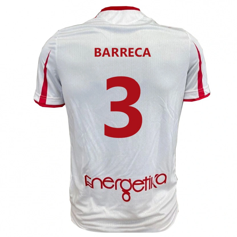 Danxen Damen Antonio Barreca #3 Weiß Rot Heimtrikot Trikot 2025/26 T-Shirt Österreich