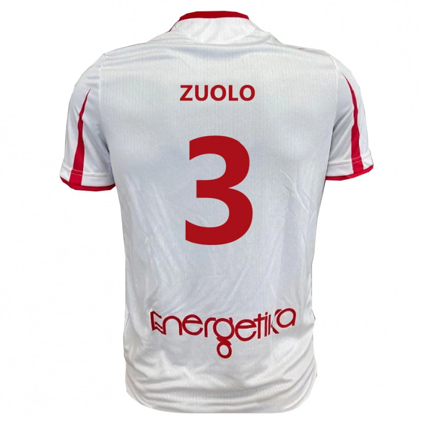 Danxen Damen Christian Zuolo #3 Weiß Rot Heimtrikot Trikot 2025/26 T-Shirt Österreich