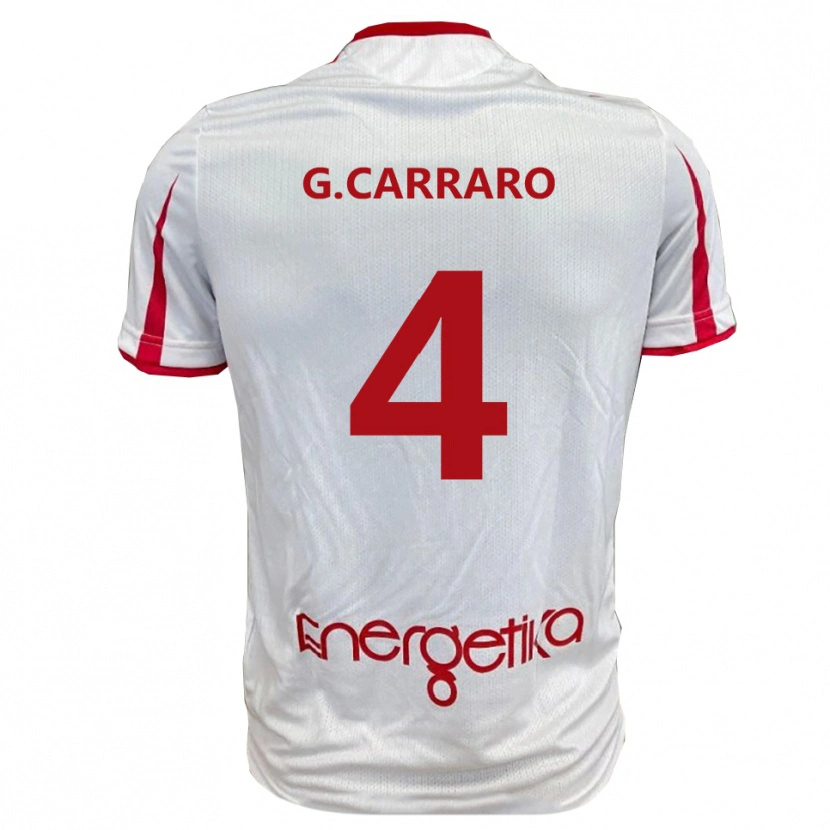 Danxen Damen Giulio Carraro #4 Weiß Rot Heimtrikot Trikot 2025/26 T-Shirt Österreich