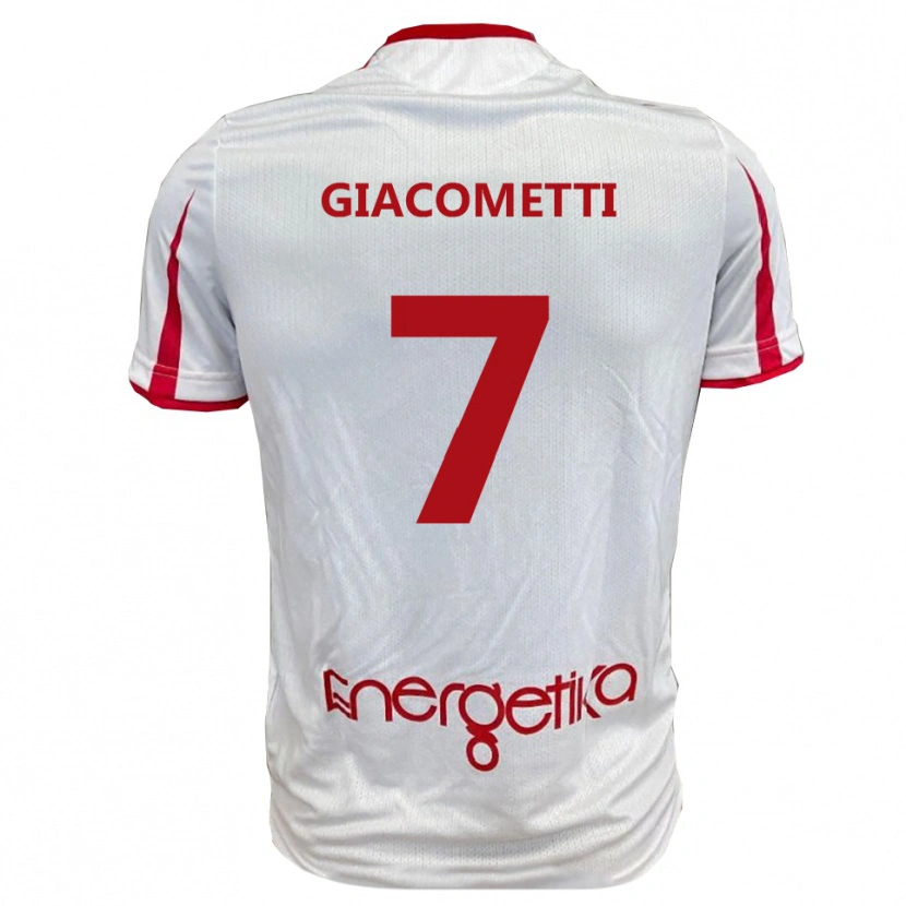 Danxen Damen Alex Giacometti #7 Weiß Rot Heimtrikot Trikot 2025/26 T-Shirt Österreich