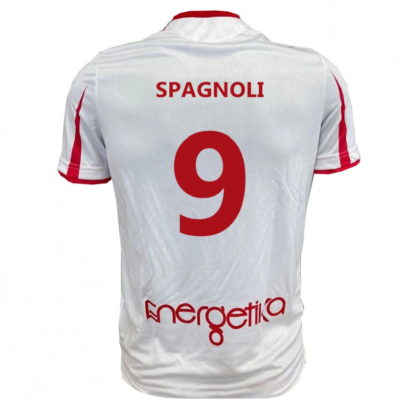 Danxen Damen Alberto Spagnoli #9 Weiß Rot Heimtrikot Trikot 2025/26 T-Shirt Österreich