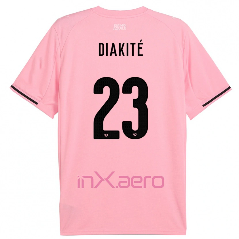 Danxen Damen Salim Diakité #23 Pink Schwarz Heimtrikot Trikot 2025/26 T-Shirt Österreich