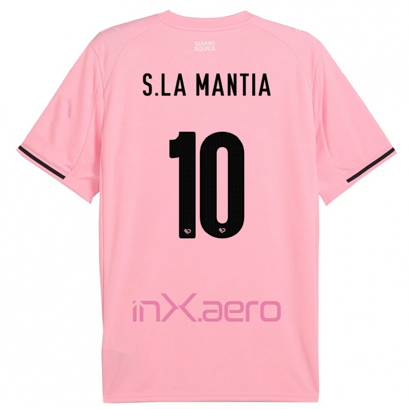 Danxen Damen Samuele La Mantia #10 Pink Schwarz Heimtrikot Trikot 2025/26 T-Shirt Österreich