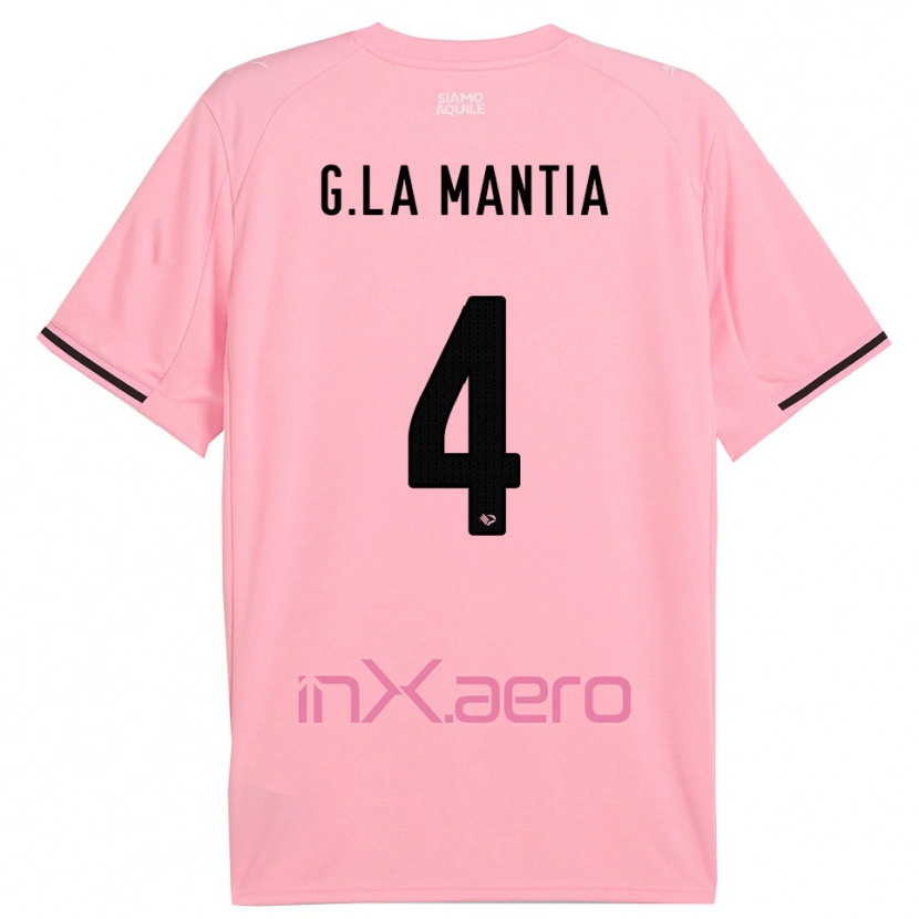 Danxen Damen Giulio La Mantia #4 Pink Schwarz Heimtrikot Trikot 2025/26 T-Shirt Österreich