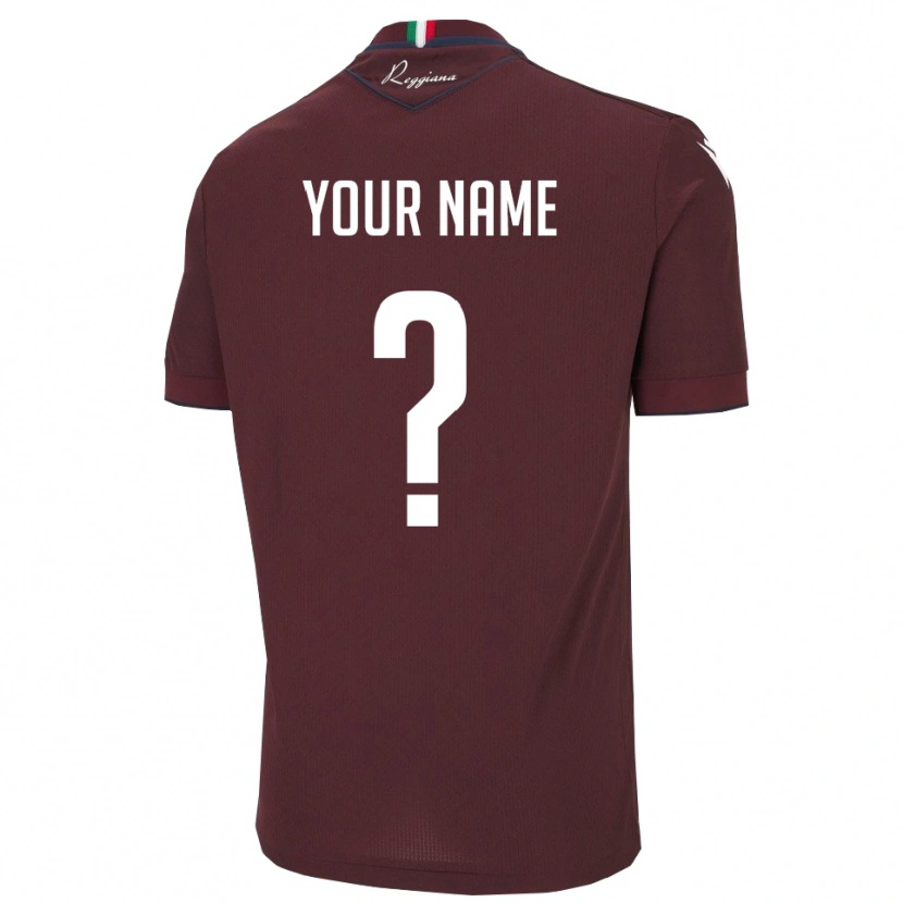 Danxen Damen Ihren Namen #0 Burgund Weiß Heimtrikot Trikot 2025/26 T-Shirt Österreich