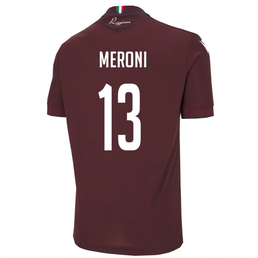 Danxen Damen Andrea Meroni #13 Burgund Weiß Heimtrikot Trikot 2025/26 T-Shirt Österreich