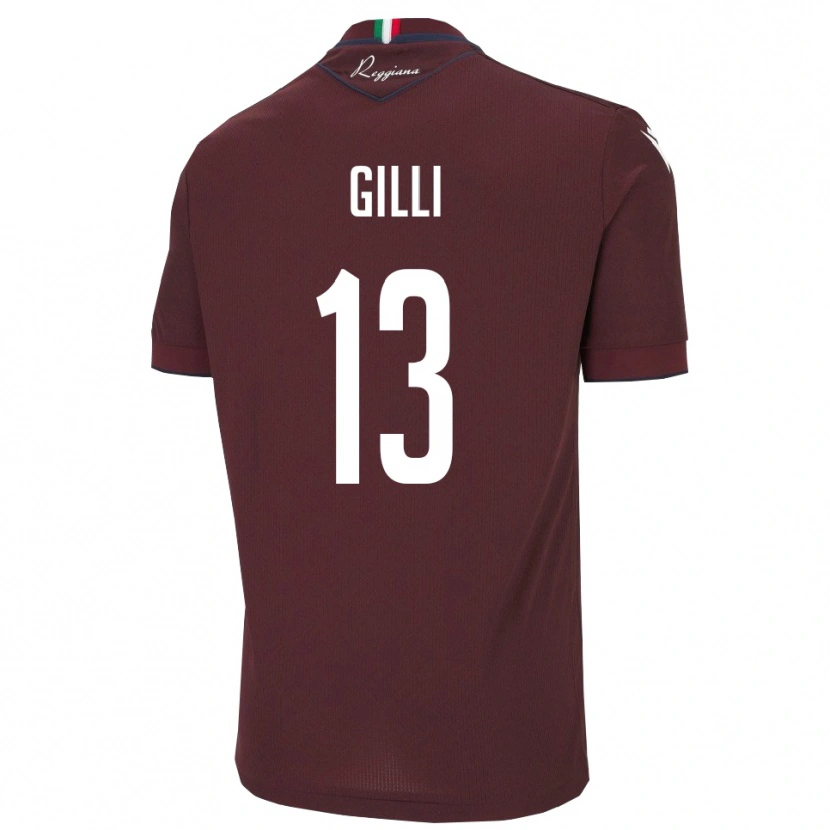 Danxen Damen Alberto Gilli #13 Burgund Weiß Heimtrikot Trikot 2025/26 T-Shirt Österreich
