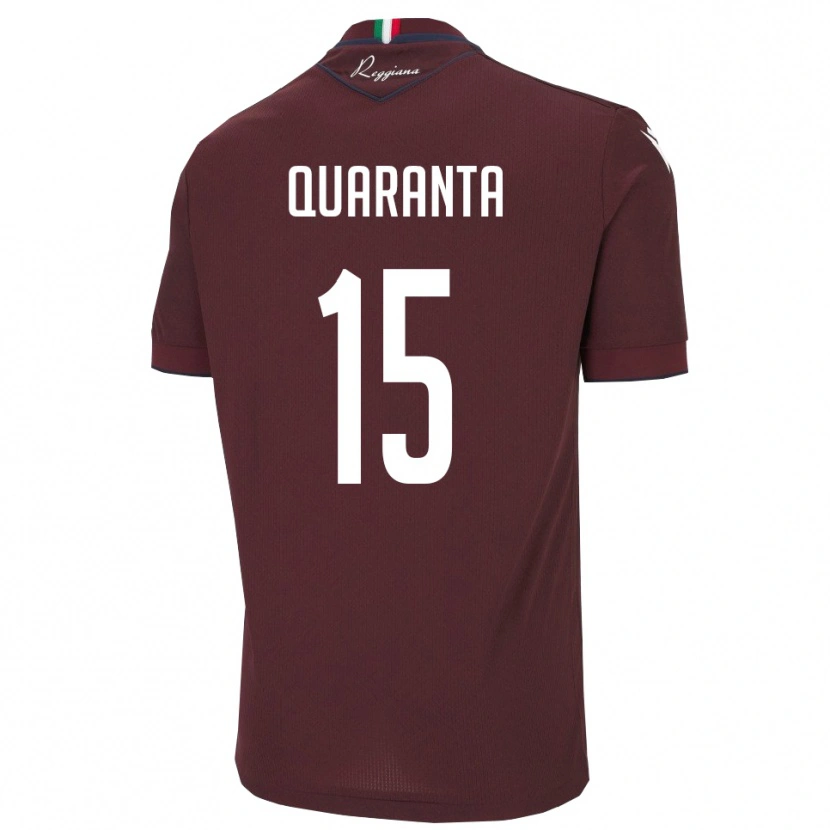 Danxen Damen Danilo Quaranta #15 Burgund Weiß Heimtrikot Trikot 2025/26 T-Shirt Österreich