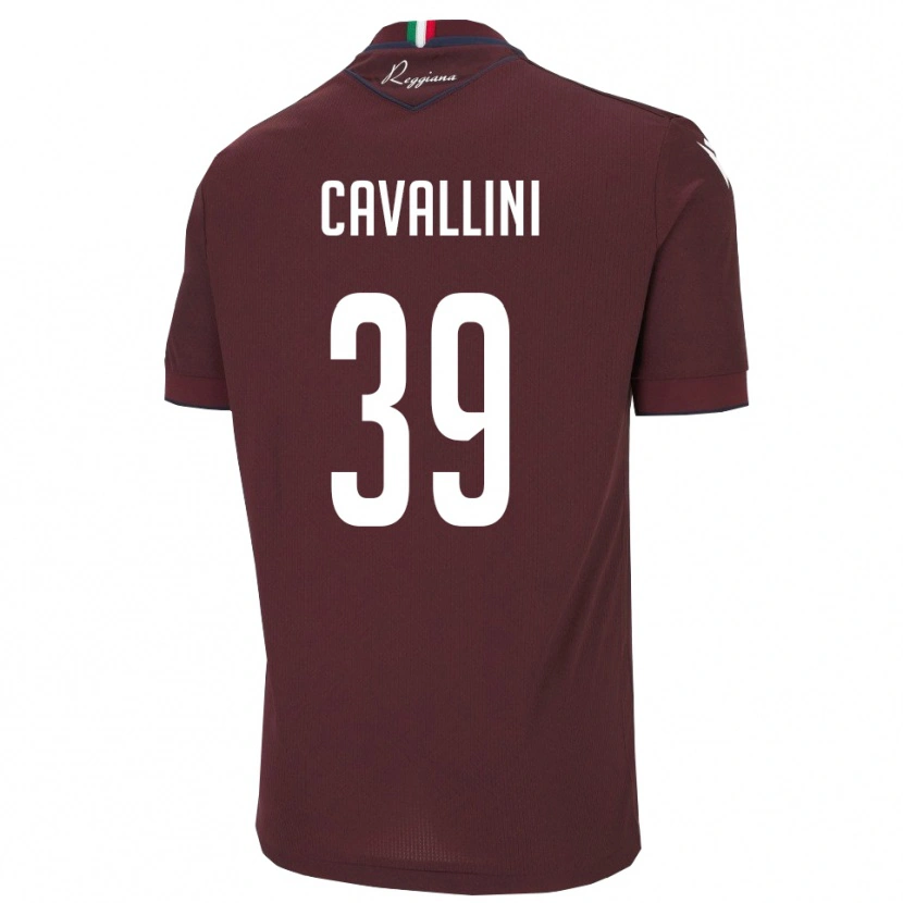 Danxen Damen Giacomo Cavallini #39 Burgund Weiß Heimtrikot Trikot 2025/26 T-Shirt Österreich