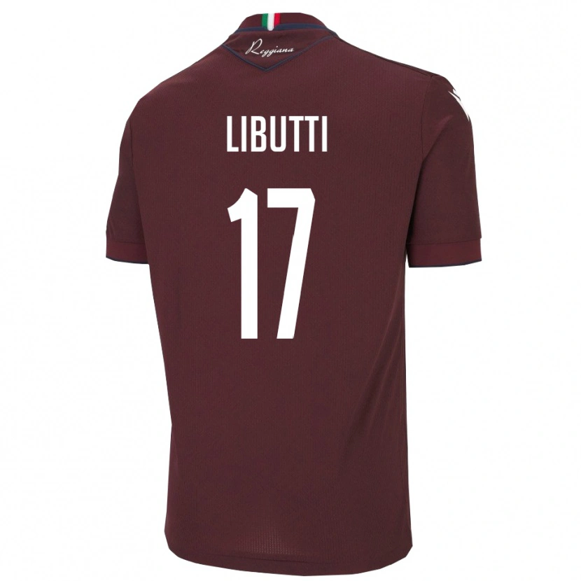 Danxen Damen Lorenzo Libutti #17 Burgund Weiß Heimtrikot Trikot 2025/26 T-Shirt Österreich