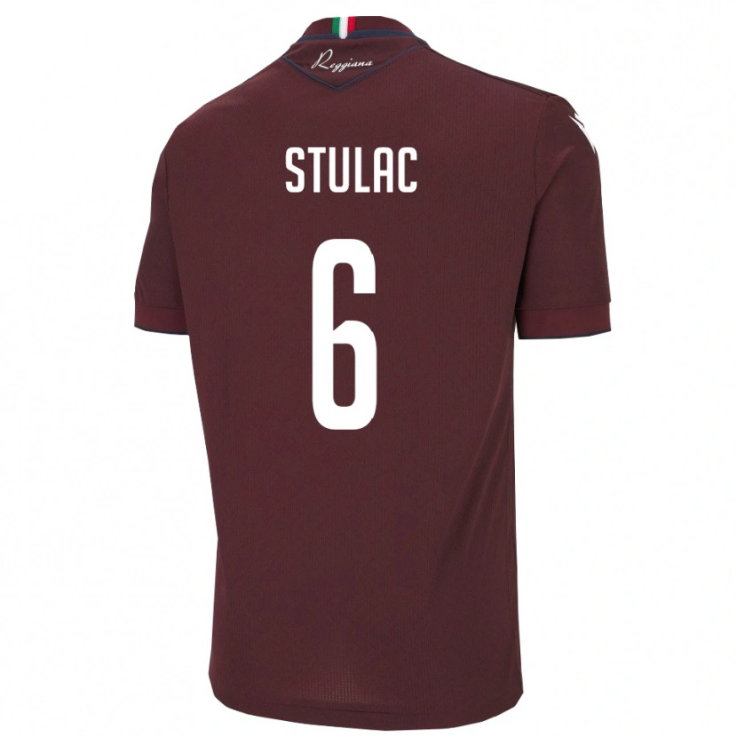 Danxen Damen Leo Stulac #6 Burgund Weiß Heimtrikot Trikot 2025/26 T-Shirt Österreich