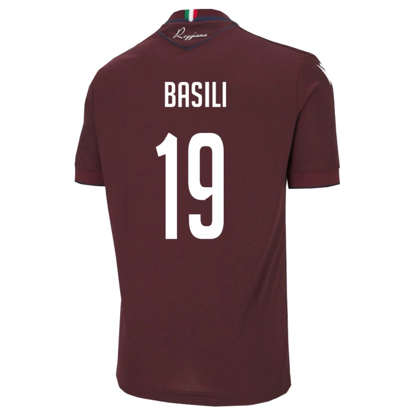 Danxen Damen Damiano Basili #19 Burgund Weiß Heimtrikot Trikot 2025/26 T-Shirt Österreich