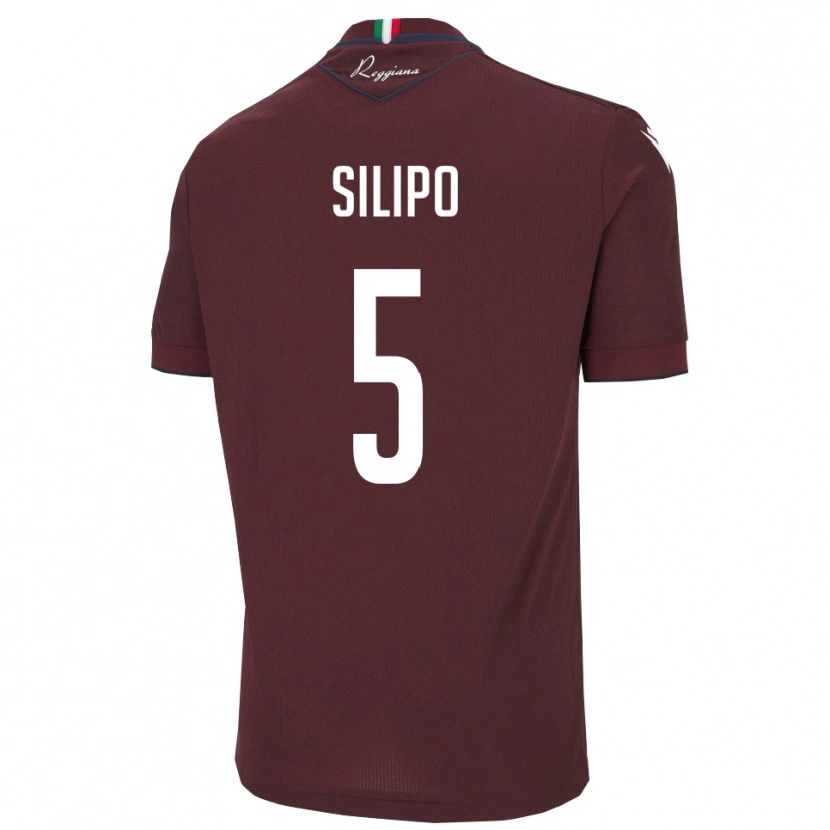Danxen Damen Alessandro Silipo #5 Burgund Weiß Heimtrikot Trikot 2025/26 T-Shirt Österreich