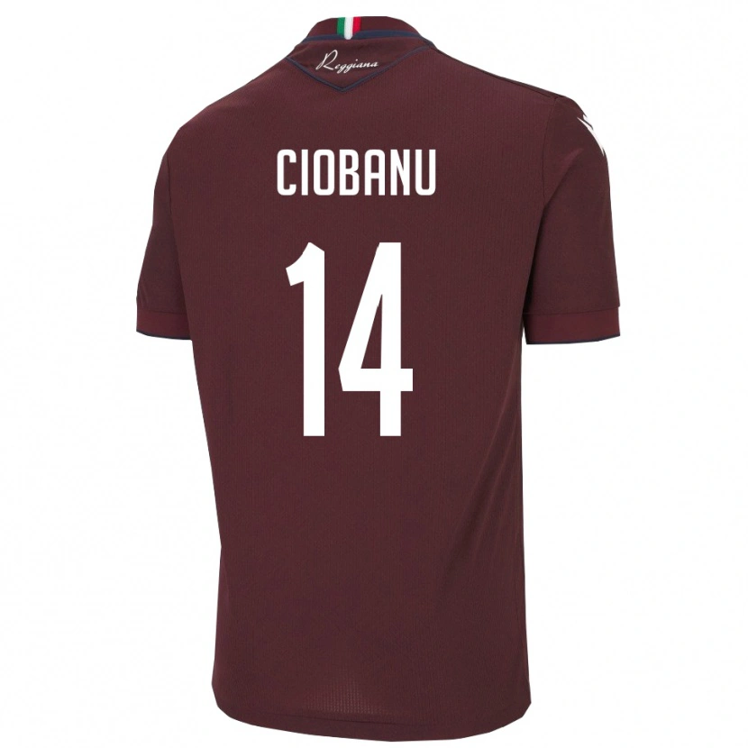 Danxen Damen Erick Ciobanu #14 Burgund Weiß Heimtrikot Trikot 2025/26 T-Shirt Österreich