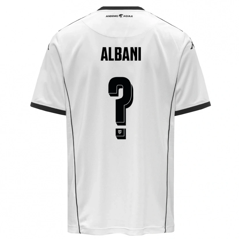 Danxen Damen Fabio Albani #0 Weiß Schwarz Heimtrikot Trikot 2025/26 T-Shirt Österreich
