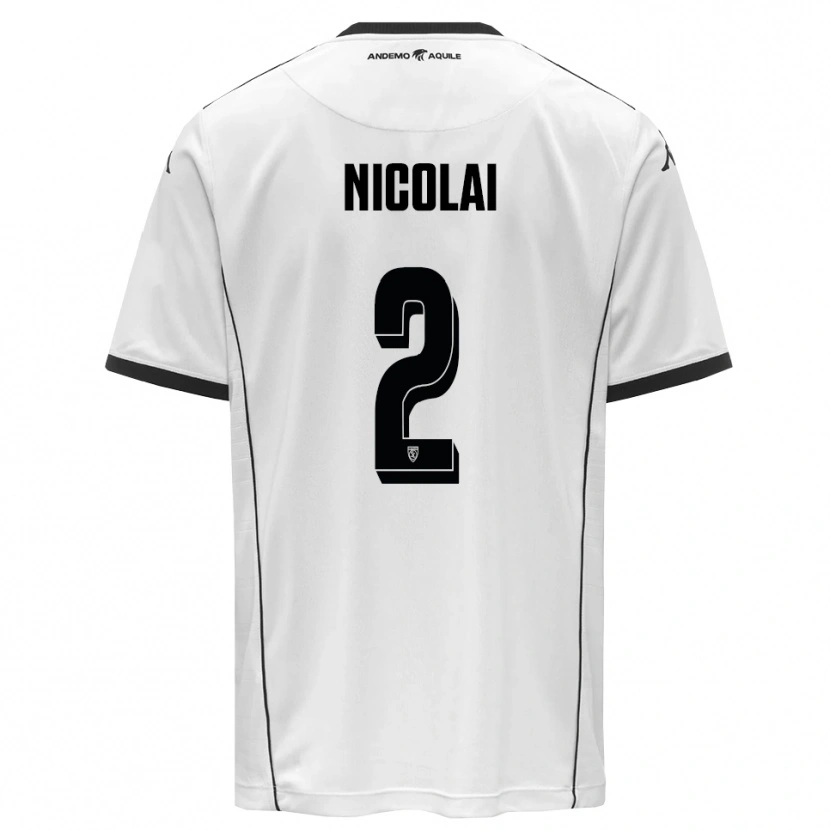 Danxen Damen Gabriele Nicolai #2 Weiß Schwarz Heimtrikot Trikot 2025/26 T-Shirt Österreich