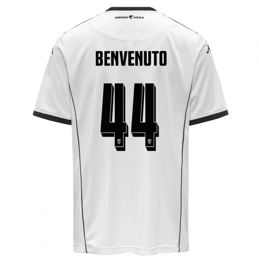 Danxen Damen Mattia Benvenuto #44 Weiß Schwarz Heimtrikot Trikot 2025/26 T-Shirt Österreich