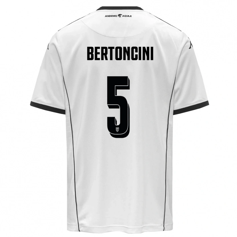 Danxen Damen Andrea Bertoncini #5 Weiß Schwarz Heimtrikot Trikot 2025/26 T-Shirt Österreich