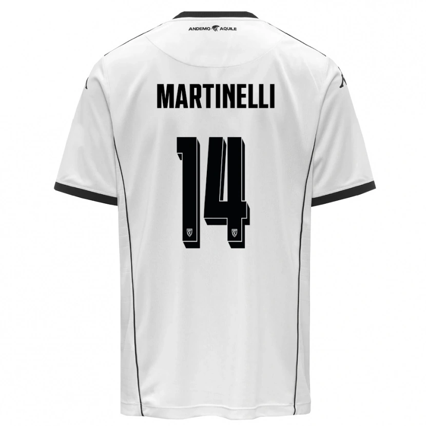 Danxen Damen Nicola Martinelli #14 Weiß Schwarz Heimtrikot Trikot 2025/26 T-Shirt Österreich