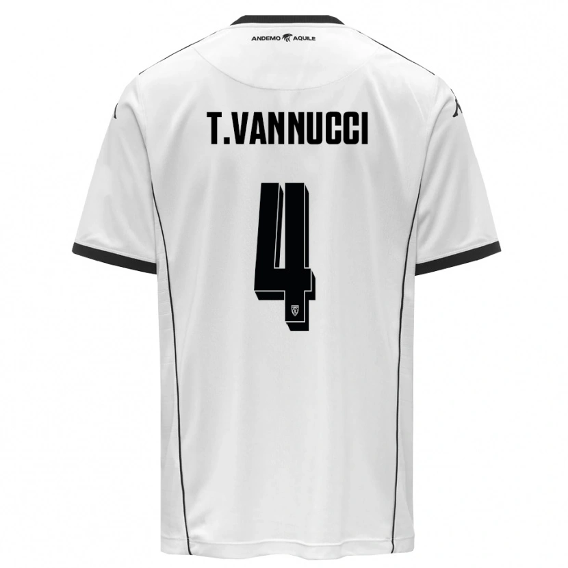 Danxen Damen Tommaso Vannucci #4 Weiß Schwarz Heimtrikot Trikot 2025/26 T-Shirt Österreich