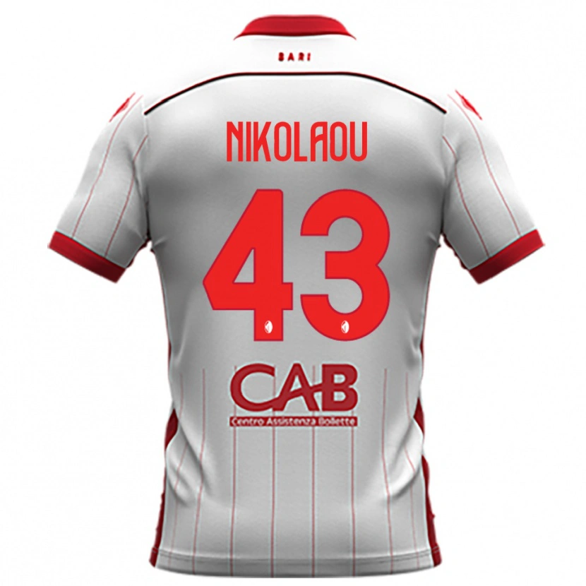 Danxen Damen Dimitrios Nikolaou #43 Weiß Rot Heimtrikot Trikot 2025/26 T-Shirt Österreich