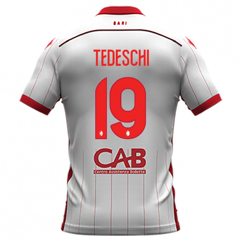 Danxen Damen Francesco Tedeschi #19 Weiß Rot Heimtrikot Trikot 2025/26 T-Shirt Österreich