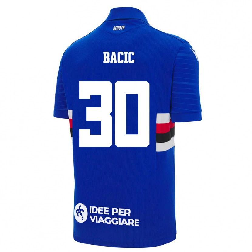 Danxen Damen Mateo Bacic #30 Blau Weiß Heimtrikot Trikot 2025/26 T-Shirt Österreich