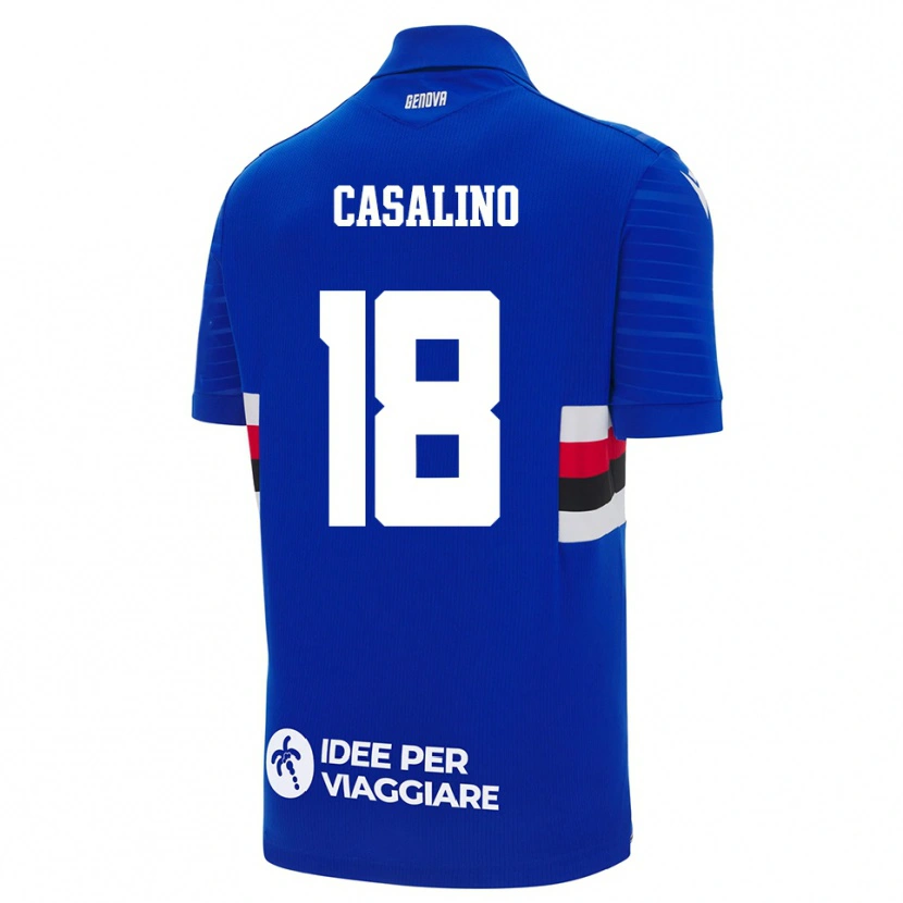 Danxen Damen Tommaso Casalino #18 Blau Weiß Heimtrikot Trikot 2025/26 T-Shirt Österreich