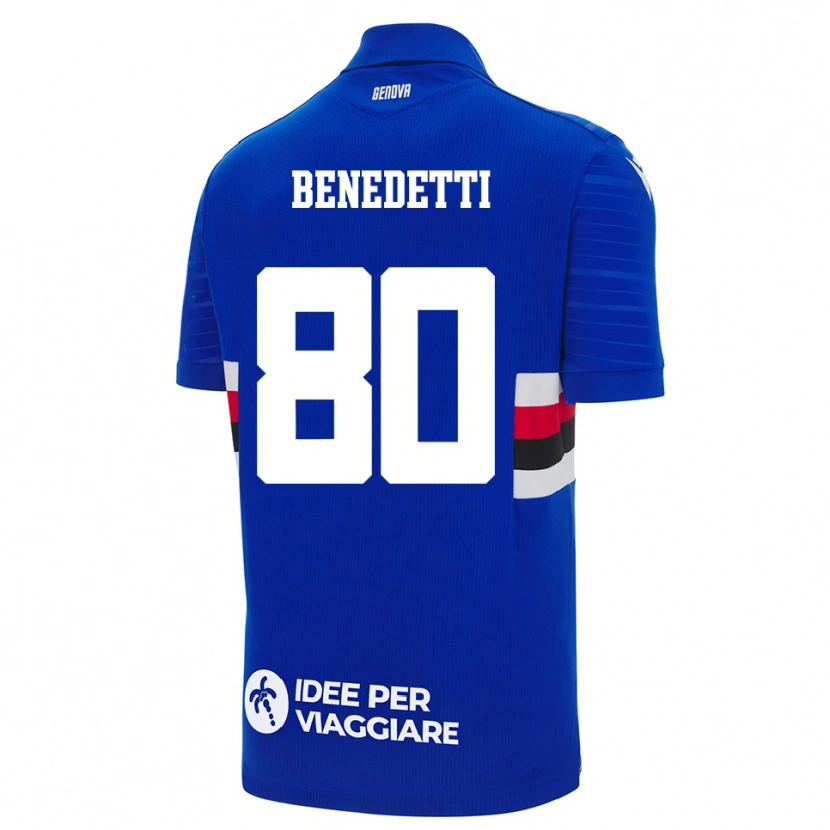 Danxen Damen Leonardo Benedetti #80 Blau Weiß Heimtrikot Trikot 2025/26 T-Shirt Österreich