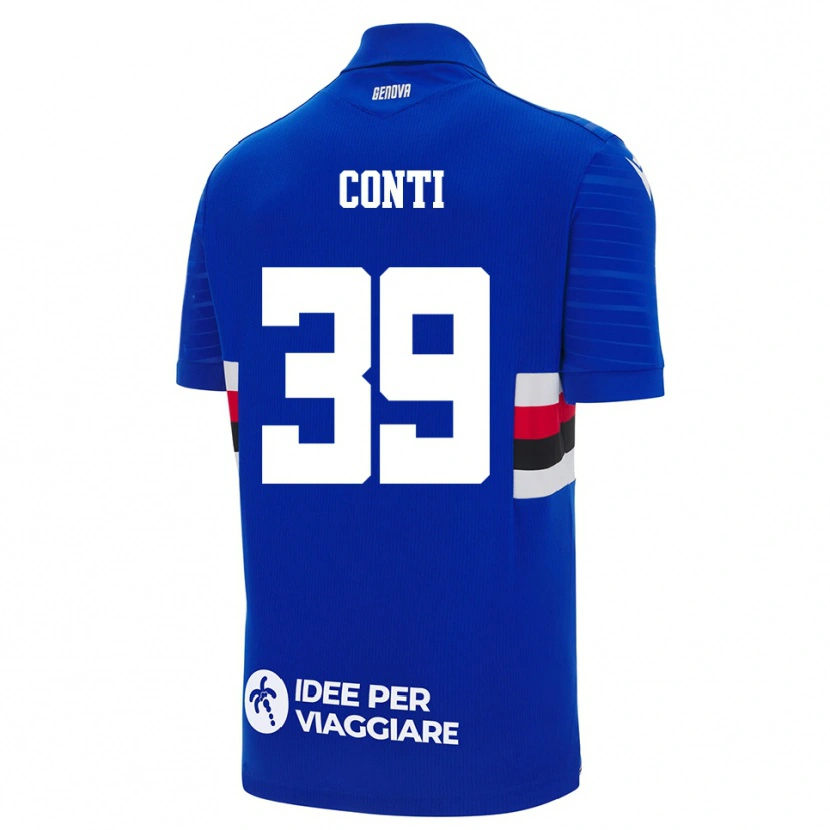 Danxen Damen Francesco Conti #39 Blau Weiß Heimtrikot Trikot 2025/26 T-Shirt Österreich