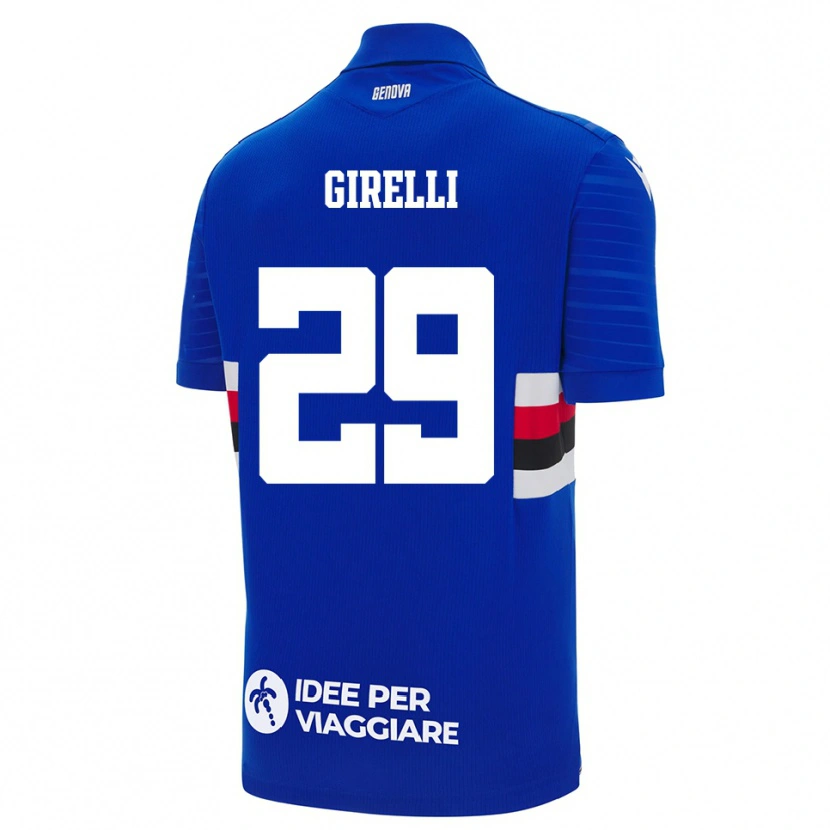 Danxen Damen Stefano Girelli #29 Blau Weiß Heimtrikot Trikot 2025/26 T-Shirt Österreich