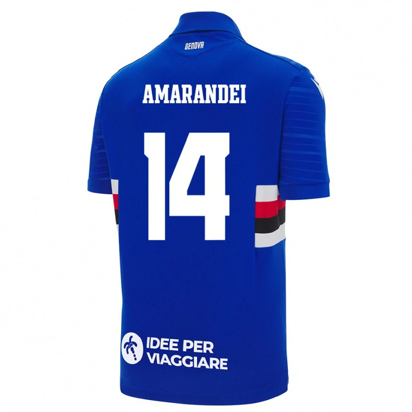 Danxen Damen Ștefan Amarandei #14 Blau Weiß Heimtrikot Trikot 2025/26 T-Shirt Österreich