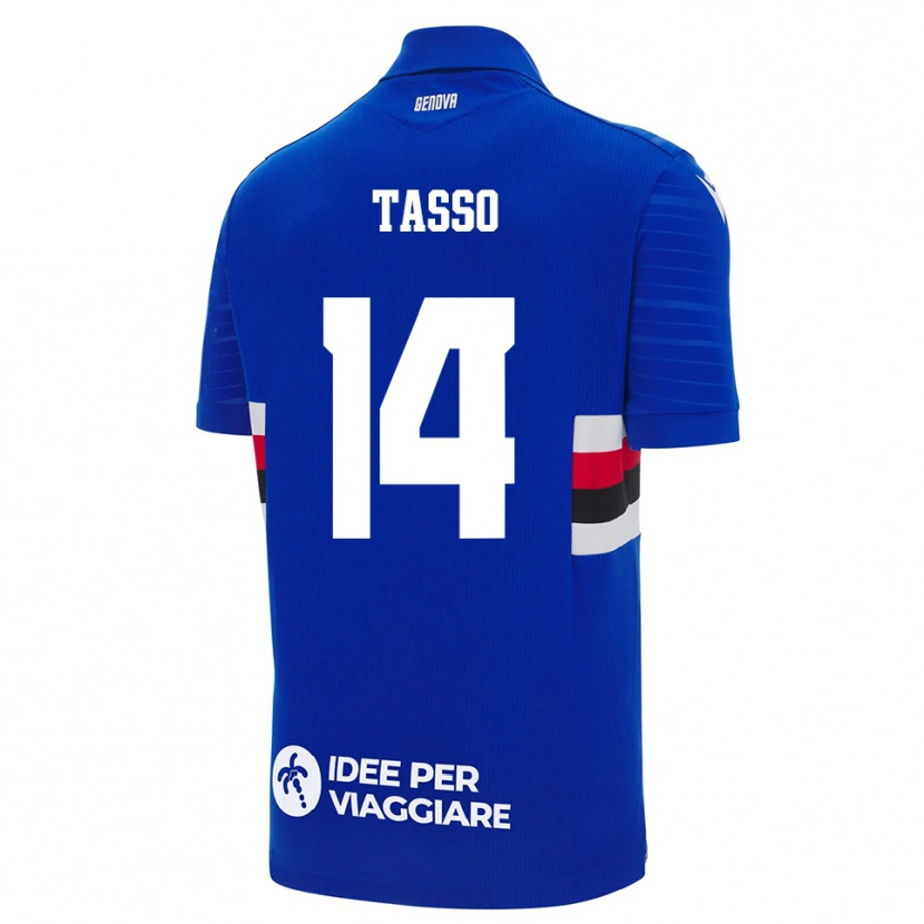 Danxen Damen Achille Tasso #14 Blau Weiß Heimtrikot Trikot 2025/26 T-Shirt Österreich
