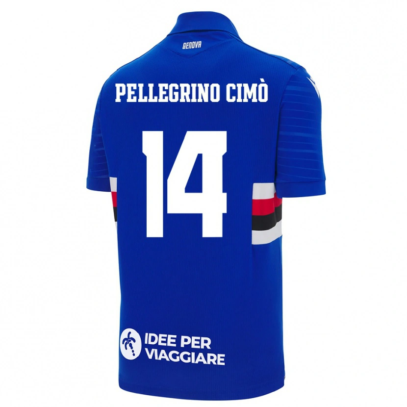 Danxen Damen Giada Pellegrino Cimò #14 Blau Weiß Heimtrikot Trikot 2025/26 T-Shirt Österreich