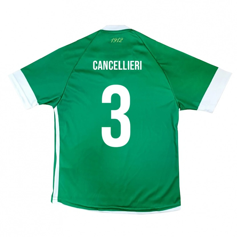 Danxen Damen Damiano Cancellieri #3 Grün Weiß Heimtrikot Trikot 2025/26 T-Shirt Österreich