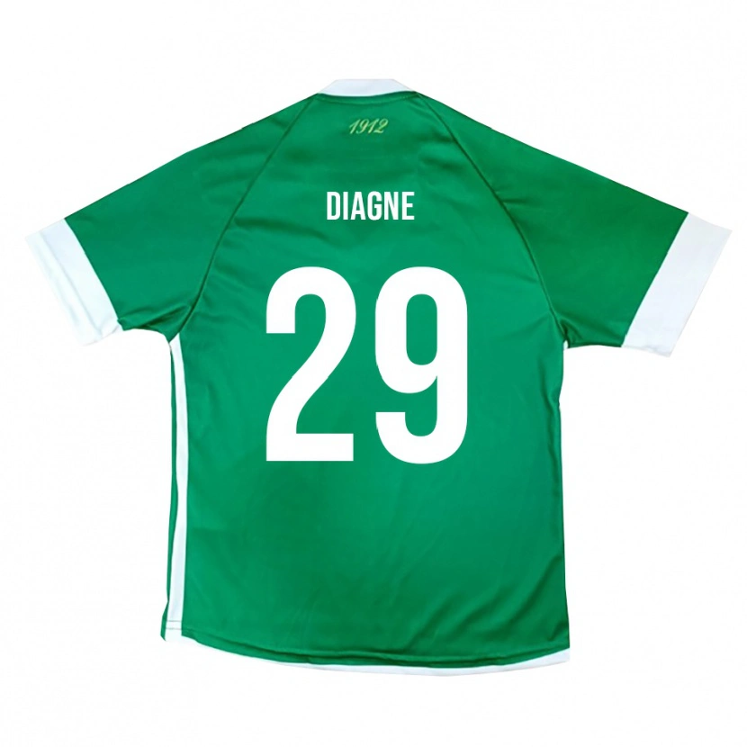 Danxen Damen Mamadou Diagne #29 Grün Weiß Heimtrikot Trikot 2025/26 T-Shirt Österreich