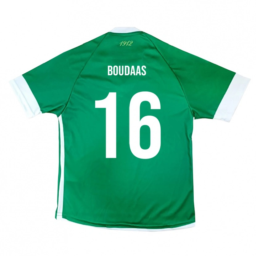 Danxen Damen Zakaria Boudaas #16 Grün Weiß Heimtrikot Trikot 2025/26 T-Shirt Österreich