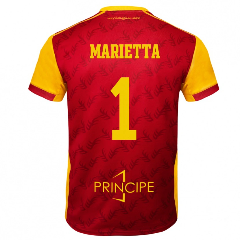 Danxen Damen Christian Marietta #1 Gelb Rot Heimtrikot Trikot 2025/26 T-Shirt Österreich