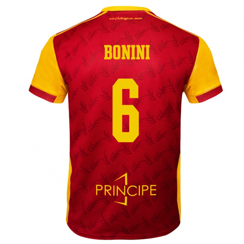 Danxen Damen Federico Bonini #6 Gelb Rot Heimtrikot Trikot 2025/26 T-Shirt Österreich