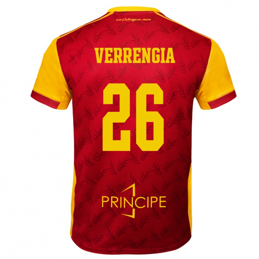 Danxen Damen Bruno Verrengia #26 Gelb Rot Heimtrikot Trikot 2025/26 T-Shirt Österreich