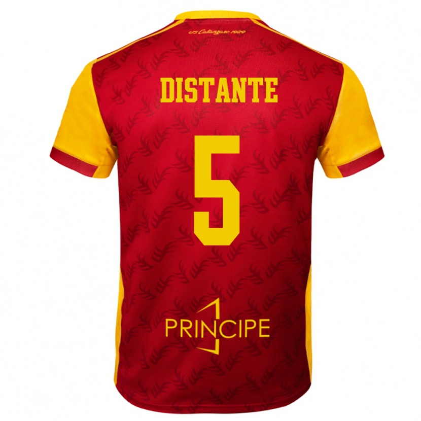 Danxen Damen Marco Distante #5 Gelb Rot Heimtrikot Trikot 2025/26 T-Shirt Österreich