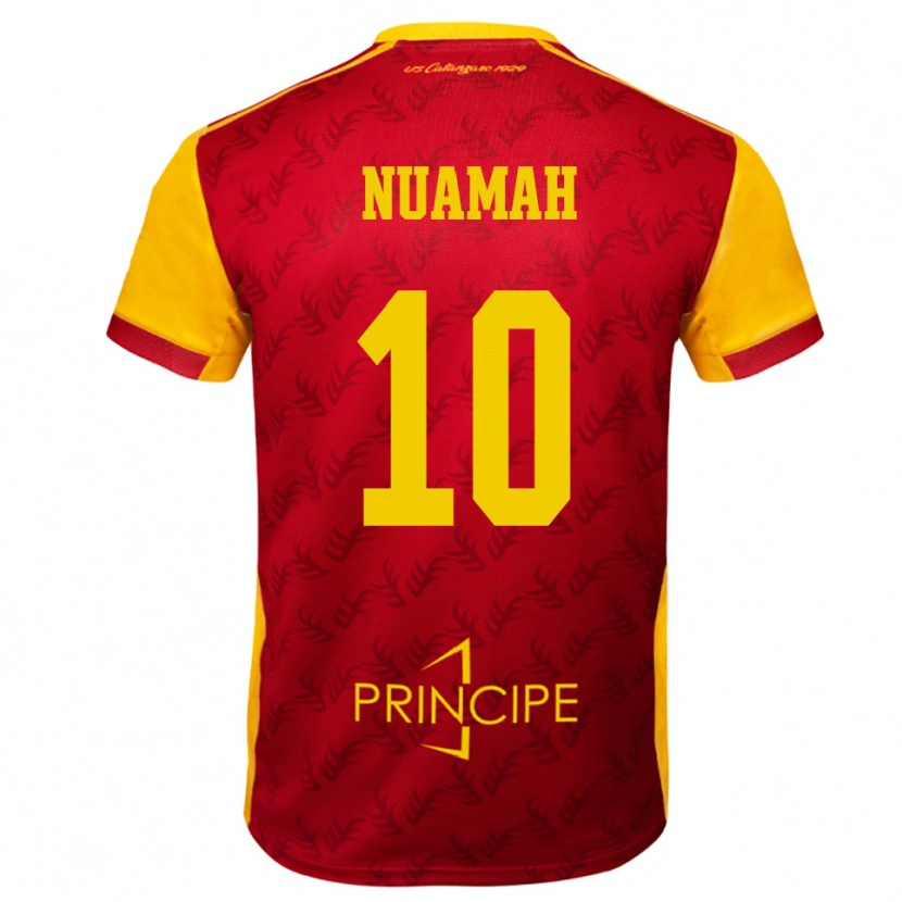 Danxen Damen Patrick Nuamah #10 Gelb Rot Heimtrikot Trikot 2025/26 T-Shirt Österreich