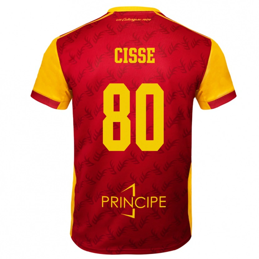 Danxen Damen Alphadjo Cissè #80 Gelb Rot Heimtrikot Trikot 2025/26 T-Shirt Österreich