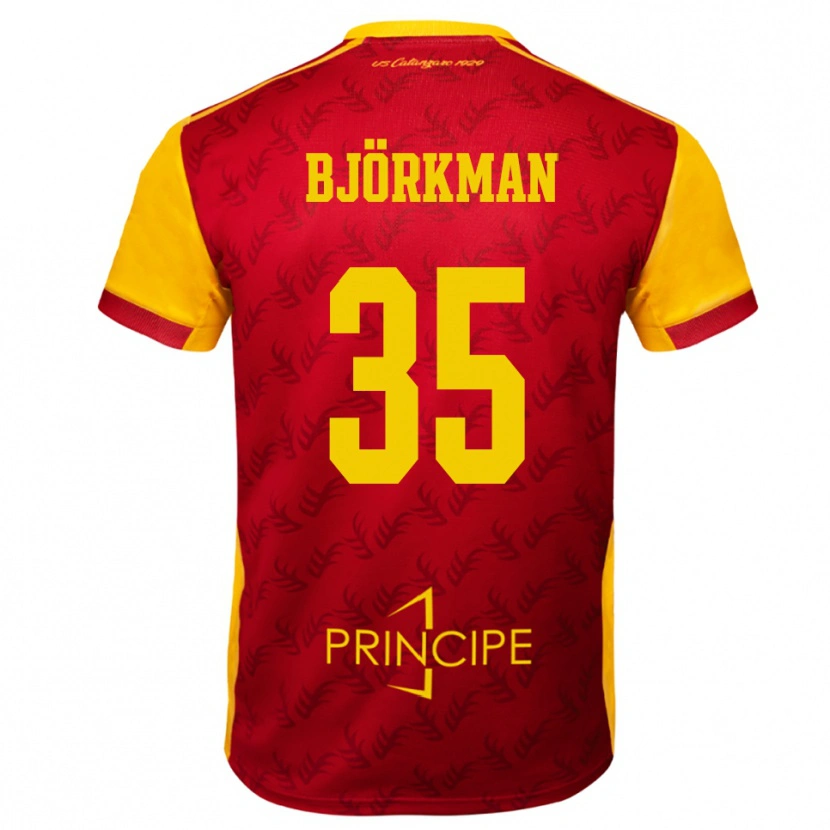 Danxen Damen Robin Björkman #35 Gelb Rot Heimtrikot Trikot 2025/26 T-Shirt Österreich