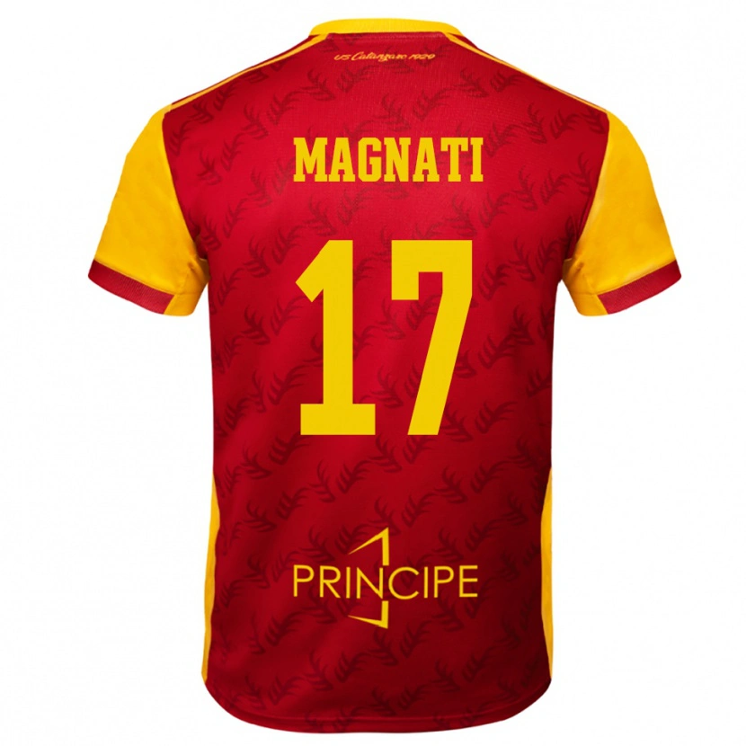 Danxen Damen Francesco Magnati #17 Gelb Rot Heimtrikot Trikot 2025/26 T-Shirt Österreich