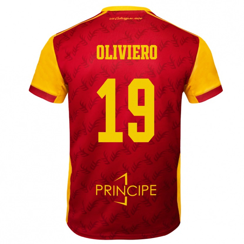 Danxen Damen Andrea Oliviero #19 Gelb Rot Heimtrikot Trikot 2025/26 T-Shirt Österreich
