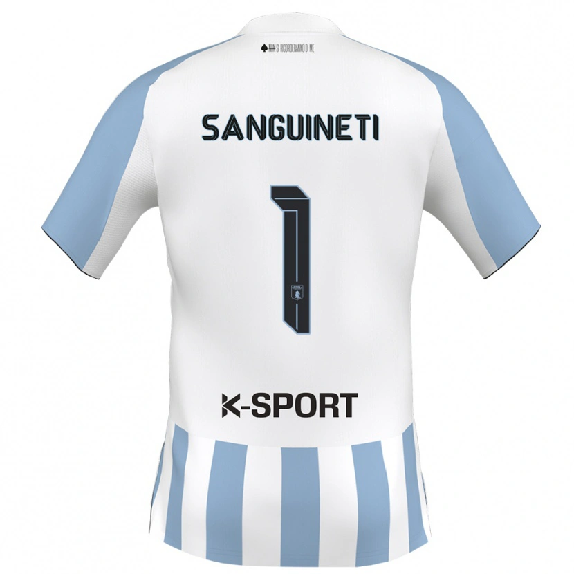 Danxen Damen Michele Sanguineti #1 Weiß Himmelblau Heimtrikot Trikot 2025/26 T-Shirt Österreich