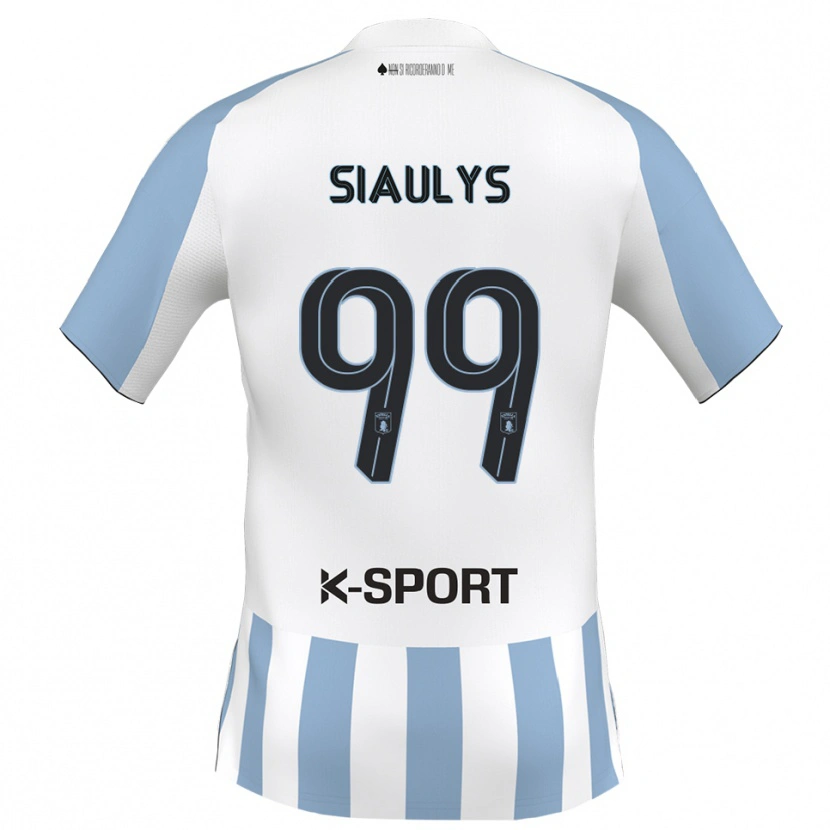 Danxen Damen Ovidijus Siaulys #99 Weiß Himmelblau Heimtrikot Trikot 2025/26 T-Shirt Österreich