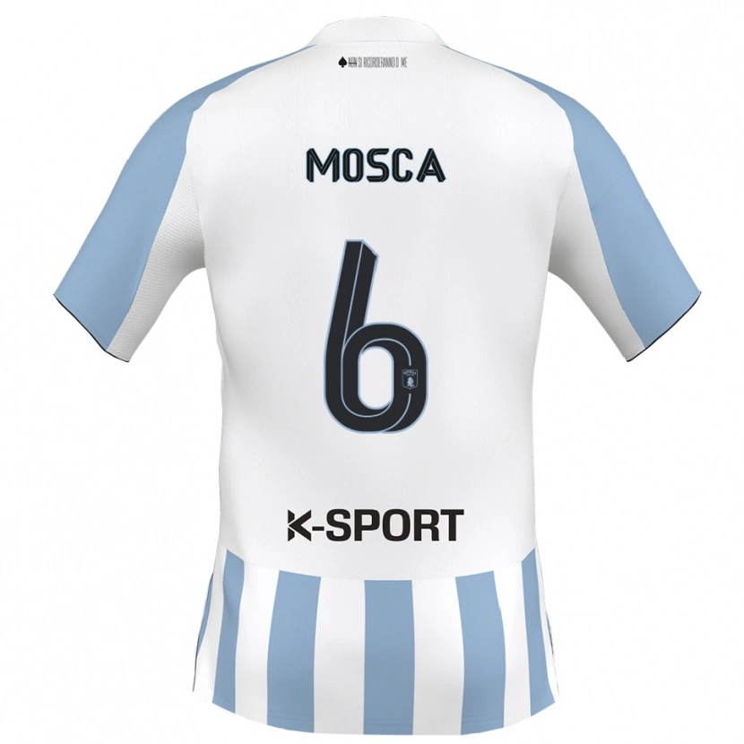Danxen Damen Giulio Mosca #6 Weiß Himmelblau Heimtrikot Trikot 2025/26 T-Shirt Österreich