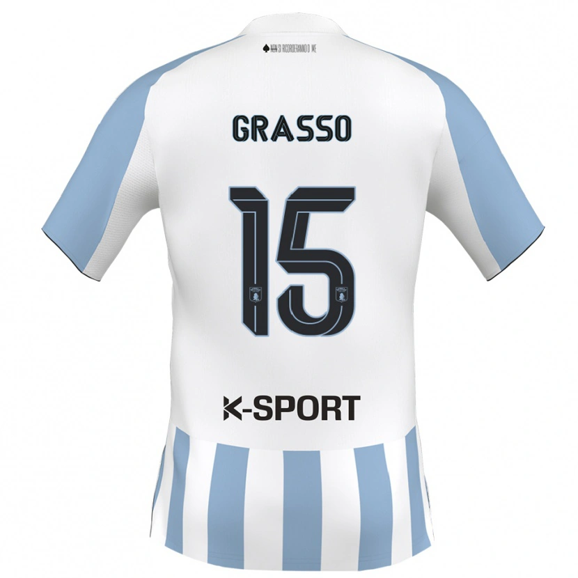 Danxen Damen Agostino Grasso #15 Weiß Himmelblau Heimtrikot Trikot 2025/26 T-Shirt Österreich